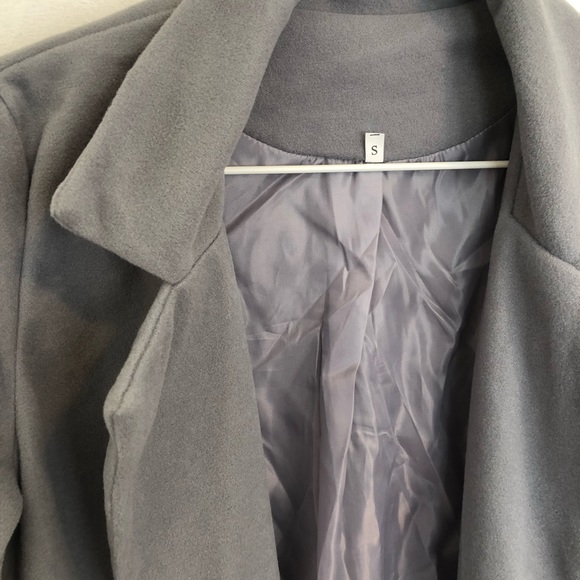 Oversize Collar Wool-blend Coat - Picture 3 of 4